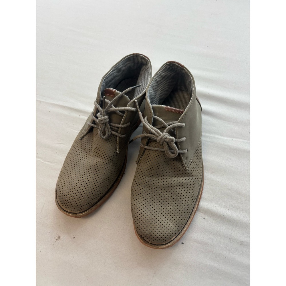 Deer Stags Ballard2 Mens Olive Perforated Chukka Boots Size 3M Lace Up Shoes